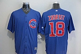Chicago Cubs #18 Ben Zobrist Blue New Cool Base Stitched Baseball Jersey,baseball caps,new era cap wholesale,wholesale hats